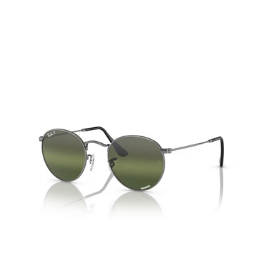 Ray-Ban ROUND METAL Sunglasses 004/G4 gunmetal - three-quarters view