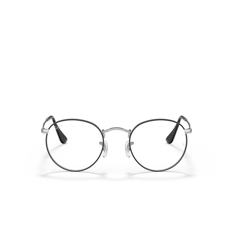 Gafas graduadas Ray-Ban ROUND METAL 2861 black on silver - 1/4