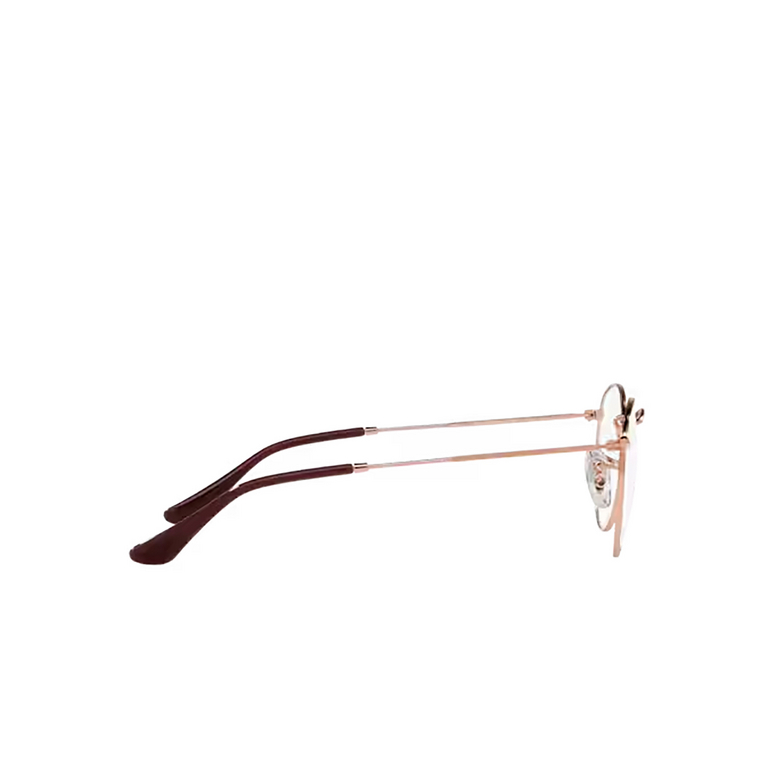 Ray-Ban ROUND METAL Eyeglasses 3094 rose gold - 3/4
