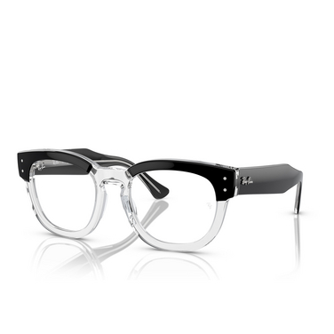 Ray-Ban RX0298V Korrektionsbrillen 2034 black on transparent - Dreiviertelansicht