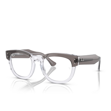 Lunettes de vue Ray-Ban RX0298V 8111 grey on transparent - Vue trois quarts