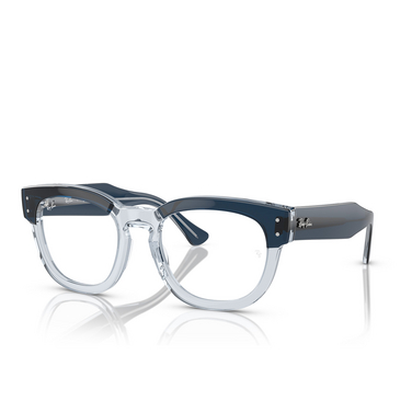 Ray-Ban RX0298V Eyeglasses 8324 blue on transparent blue - three-quarters view