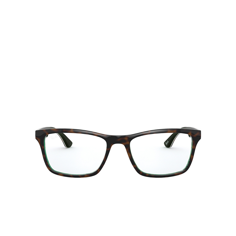 Ray-Ban RX5279 Eyeglasses 5974 havana on transparent green - 1/4