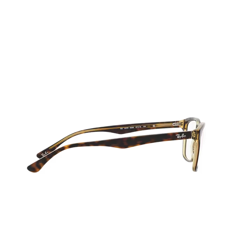 Ray-Ban RX5279 Eyeglasses 8285 havana on transparent yellow - 3/4
