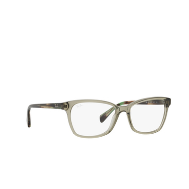Ray-Ban RX5362 Eyeglasses 8178 transparent green - three-quarters view