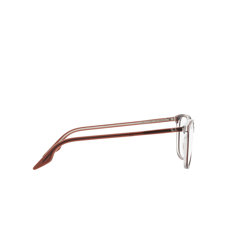 Lunettes de vue Ray-Ban RX5406 8171 brown on transparent - 3/4