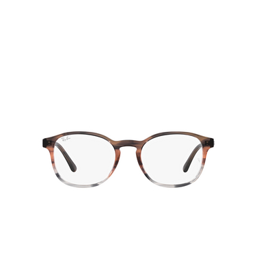 Ray-Ban RX5417 Eyeglasses 8251 striped brown & red - front view