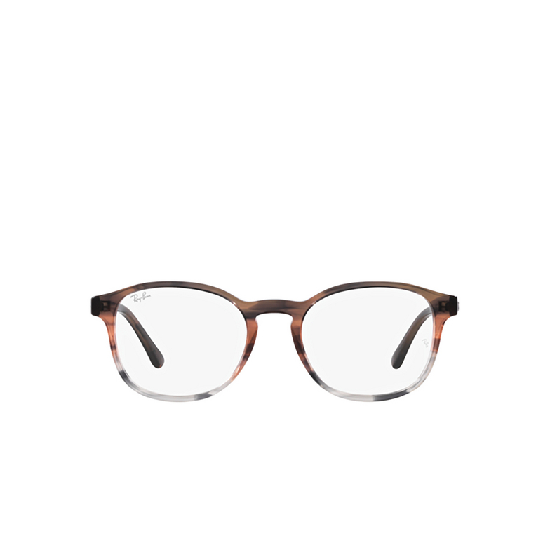 Ray-Ban RX5417 Eyeglasses 8251 striped brown & red - 1/4