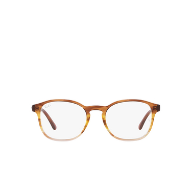 Ray-Ban RX5417 Eyeglasses 8253 striped brown & yellow - front view
