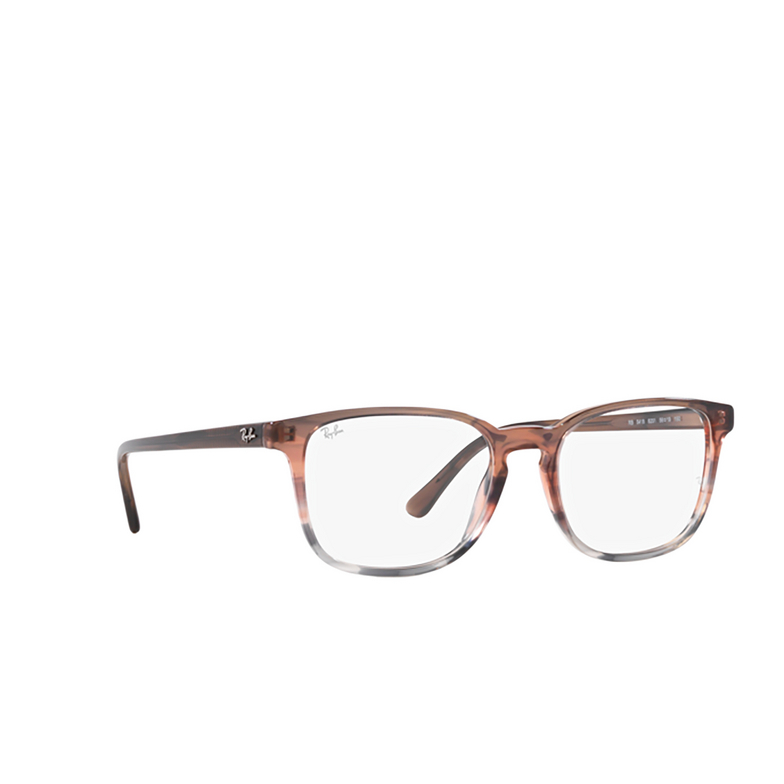 Ray-Ban RX5418 Eyeglasses 8251 striped brown & red - 2/4