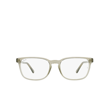 Lunettes de vue Ray-Ban RX5418 8300 transparent green - Vue de face