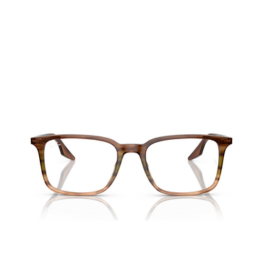 Ray-Ban RX5421 Korrektionsbrillen 8255 striped brown & green - Vorderansicht