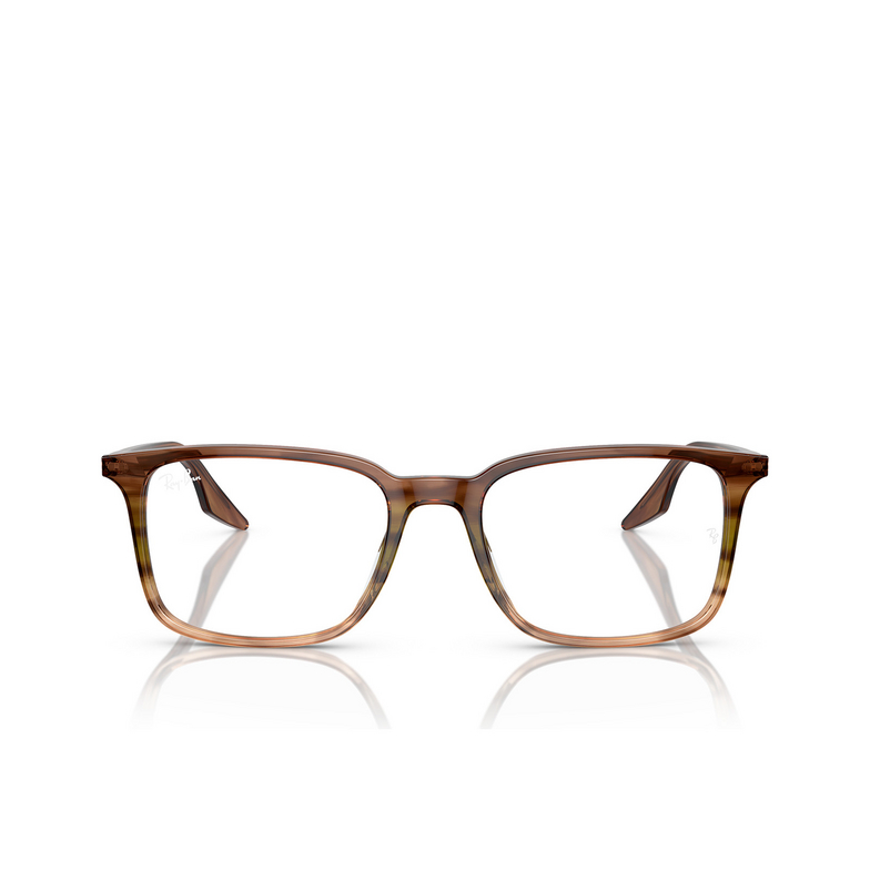 Lunettes de vue Ray-Ban RX5421 8255 striped brown & green - 1/4