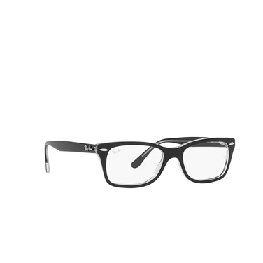 Ray-Ban RX5428 Eyeglasses 2034 black on transparent - three-quarters view