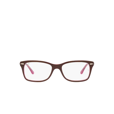 Ray-Ban RX5428 Eyeglasses 2126 brown on pink - front view