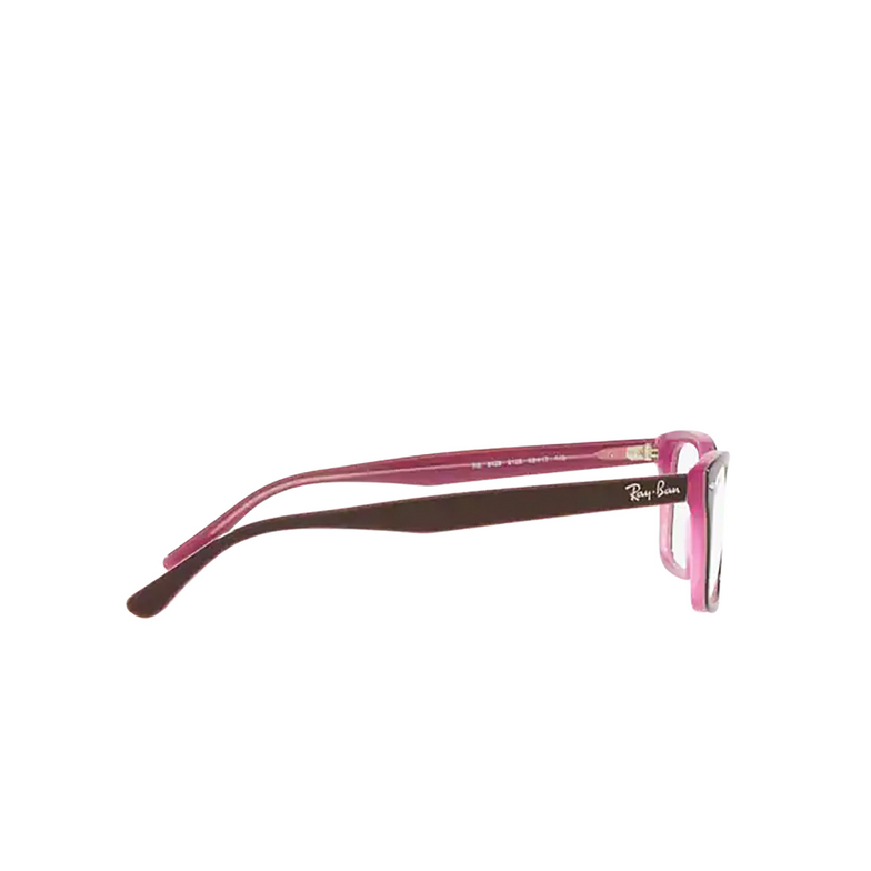 Ray-Ban RX5428 Eyeglasses 2126 brown on pink - 3/4