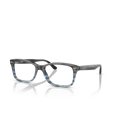 Ray-Ban RX5428 Eyeglasses 8254 striped grey & blue - three-quarters view