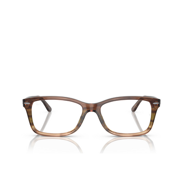 Ray-Ban RX5428 Eyeglasses 8255 striped brown & green - front view