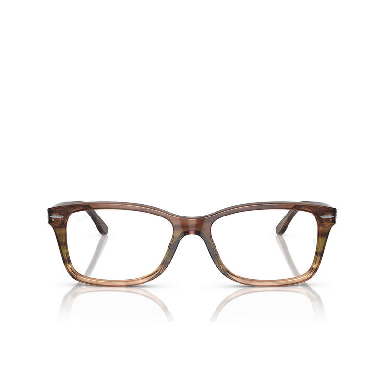 Lunettes de vue Ray-Ban RX5428 8255 striped brown & green - 1/4