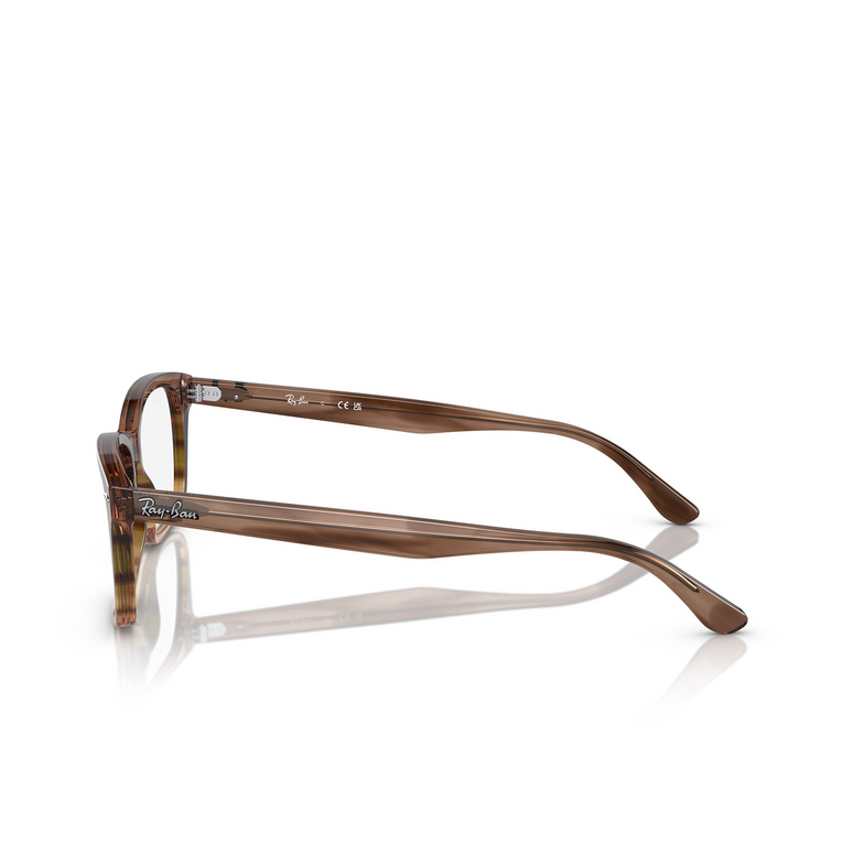 Lunettes de vue Ray-Ban RX5428 8255 striped brown & green - 3/4