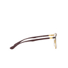 Ray-Ban RX6355 Eyeglasses 3158 dark grey on gold - product thumbnail 3/4