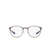 Ray-Ban RX6355 Eyeglasses 3159 brown on gold - product thumbnail 1/4