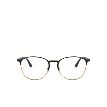 Gafas graduadas Ray-Ban RX6375 2890 black on gold - Vista delantera