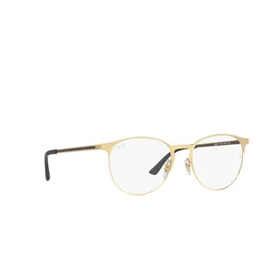 Ray-Ban RX6375 Eyeglasses 3133 gold - three-quarters view