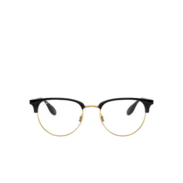 Lunettes de vue Ray-Ban RX6396 5784 black on gold - Vue de face