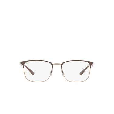 Ray-Ban RX6421 Eyeglasses 2973 beige on copper - front view