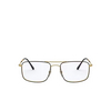 Gafas graduadas Ray-Ban RX6434 2946 black on gold - Miniatura del producto 1/4