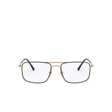 Lunettes de vue Ray-Ban RX6434 2946 black on gold - Vue de face