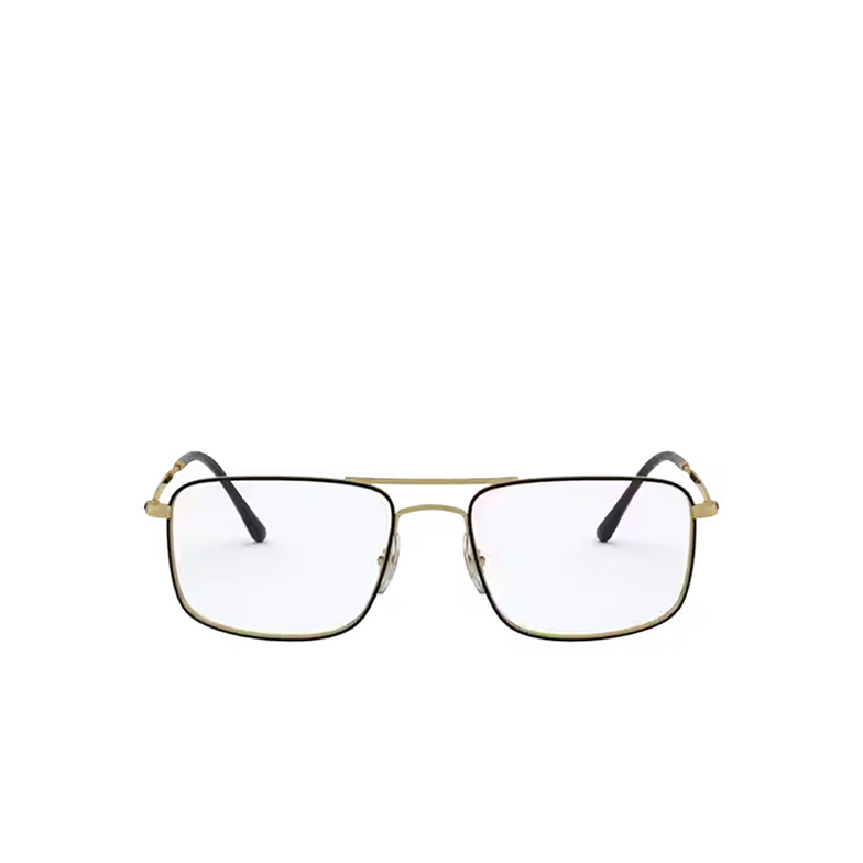 Gafas graduadas Ray-Ban RX6434 2946 black on gold - 1/4