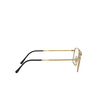 Gafas graduadas Ray-Ban RX6434 2946 black on gold - Miniatura del producto 3/4