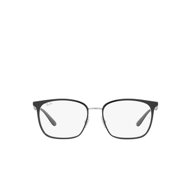 Ray-Ban RX6486 Eyeglasses 2861 black on silver - front view