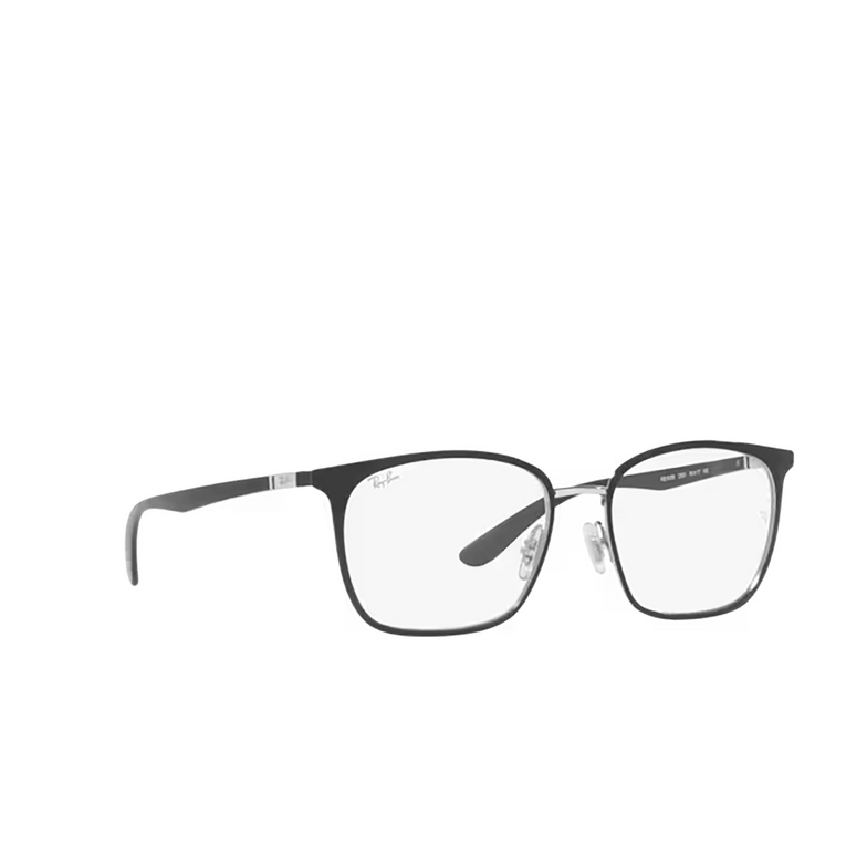 Ray-Ban RX6486 Eyeglasses 2861 black on silver - 2/4