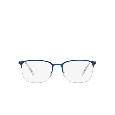 Ray-Ban RX6494 Eyeglasses 3155 blue on silver - front view