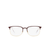 Ray-Ban RX6494 Eyeglasses 3156 bordeaux on gold - product thumbnail 1/4