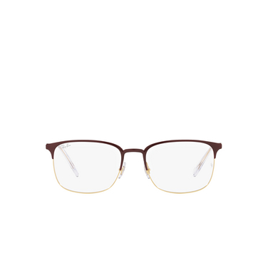 Ray-Ban RX6494 Eyeglasses 3156 bordeaux on gold - front view