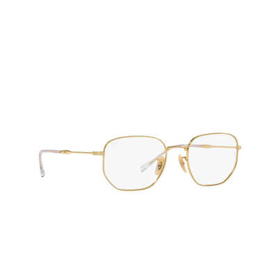 Ray-Ban RX6496 Korrektionsbrillen 2500 gold - Dreiviertelansicht