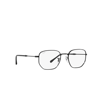 Ray-Ban RX6496 Eyeglasses 2509 black - three-quarters view