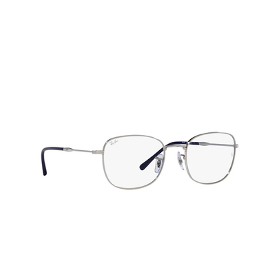 Ray-Ban RX6497 Korrektionsbrillen 2501 silver - Dreiviertelansicht
