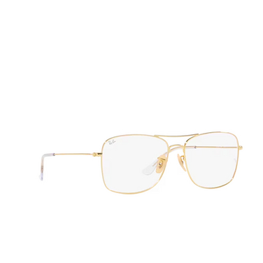 Lunettes de vue Ray-Ban RX6498 2500 gold - Vue trois quarts