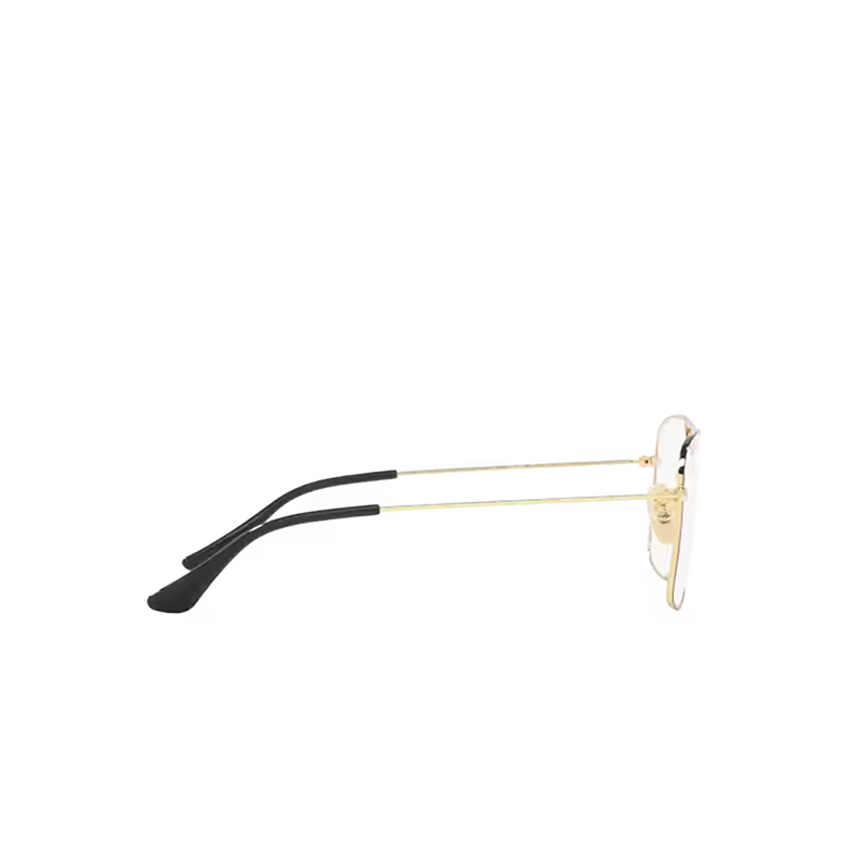 Ray-Ban RX6498 Eyeglasses 2991 black on gold - 3/4