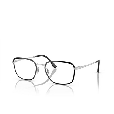 Lunettes de vue Ray-Ban RX6511 2861 black on silver - Vue trois quarts