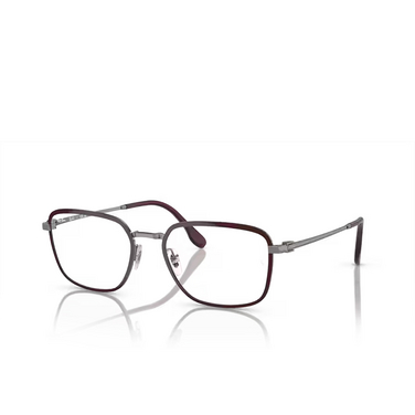 Lunettes de vue Ray-Ban RX6511 3164 red on gunmetal - Vue trois quarts