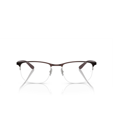 Ray-Ban RX6513 Eyeglasses 3162 brown on gunmetal - front view