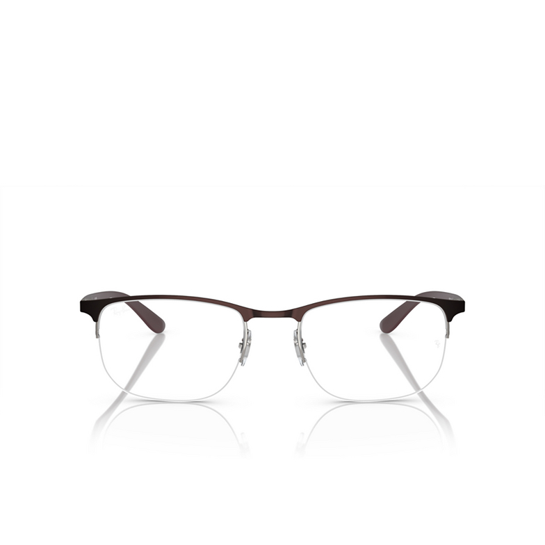 Ray-Ban RX6513 Eyeglasses 3162 brown on gunmetal - 1/4
