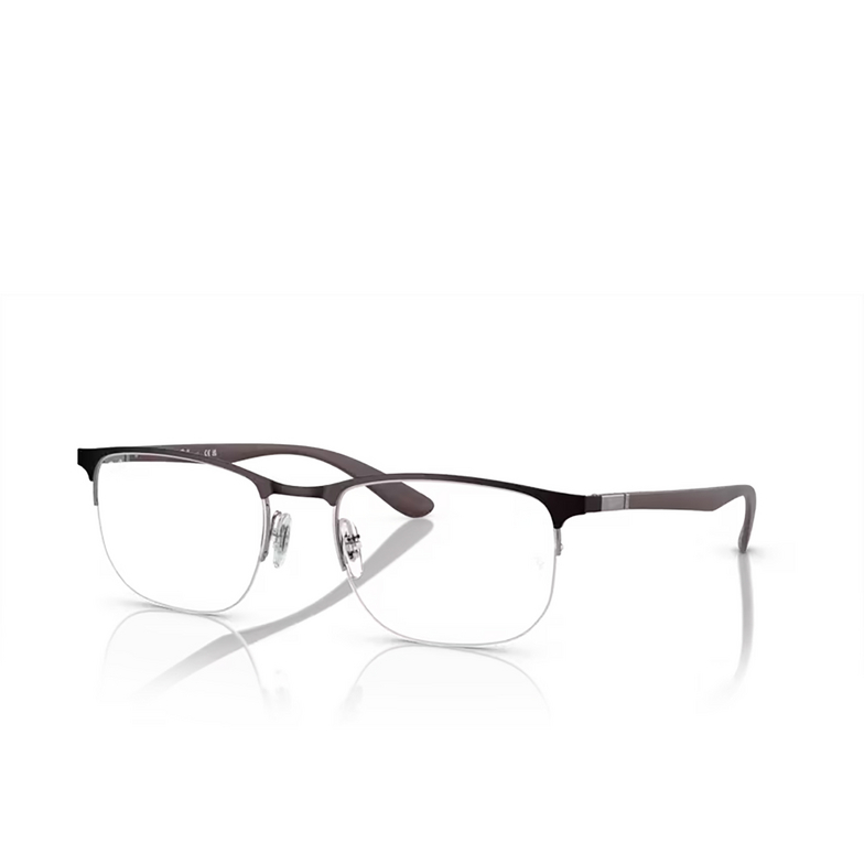 Ray-Ban RX6513 Eyeglasses 3162 brown on gunmetal - 2/4