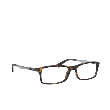 Ray-Ban RX7017 Eyeglasses 5200 havana - three-quarters view